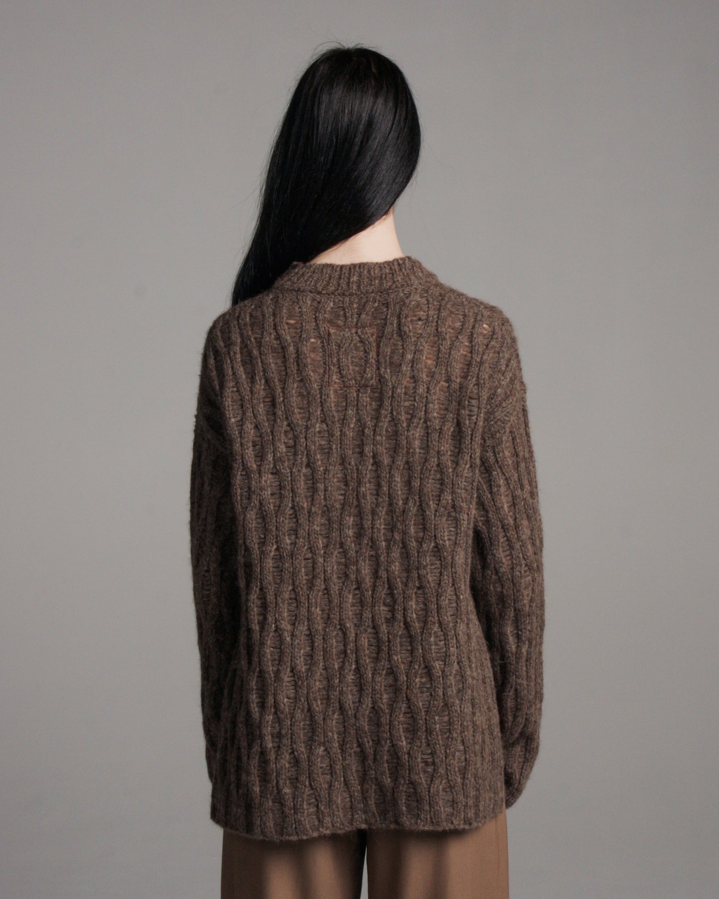 Soft Brown Knit Sweater