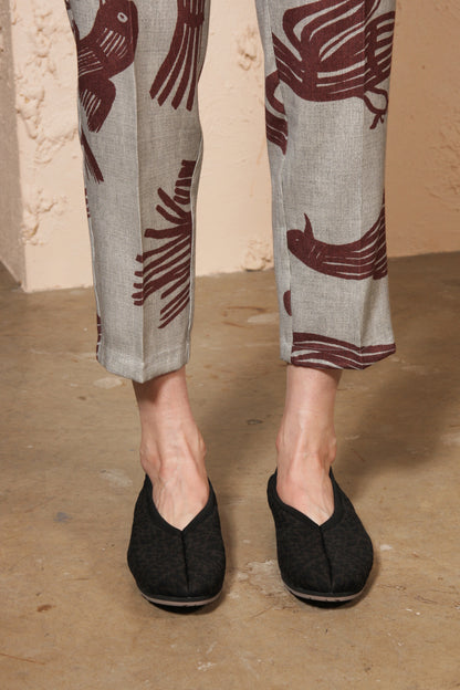 Jacquard Knit Shoes Black