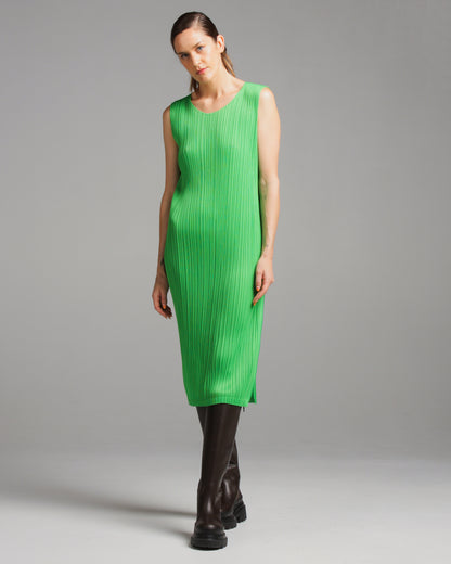 Green Side Zip Tank Dress