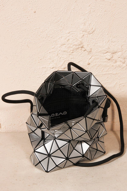 Drawstring Pouch Bag Silver