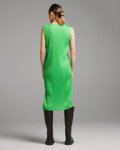 Green Side Zip Tank Dress