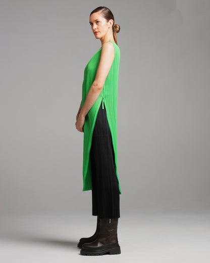 Green Side Zip Tank Dress