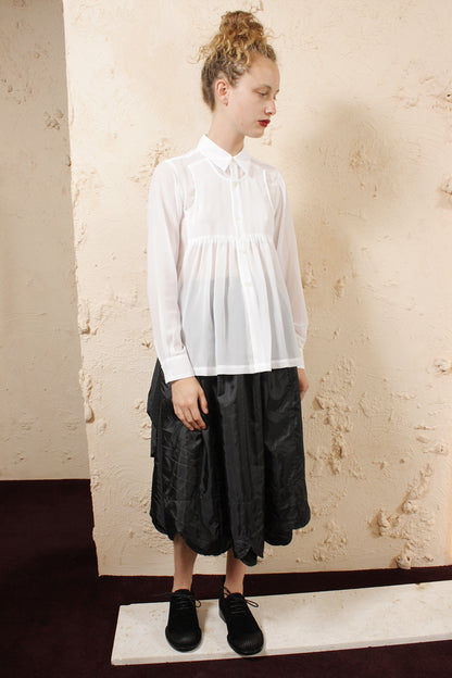 Sheer White Blouse