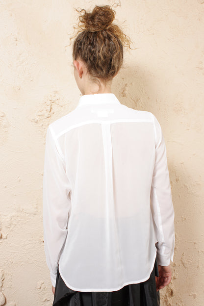 Sheer White Blouse