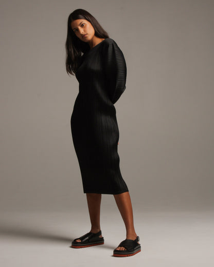 Sculpted Sleeve Dress