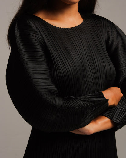 Sculpted Sleeve Dress