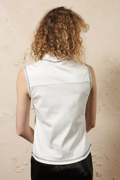Sleeveless High Neck Mist