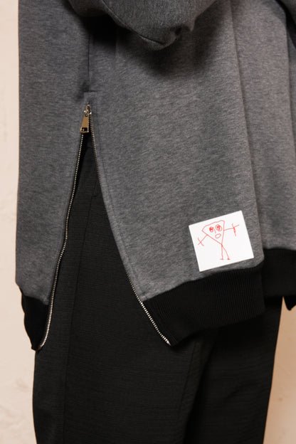 Grey Zip Sweater
