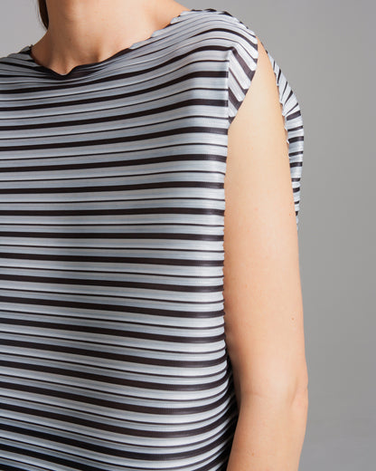 Black Horizontal Stripe Top