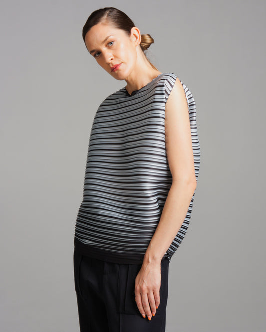 Black Horizontal Stripe Top