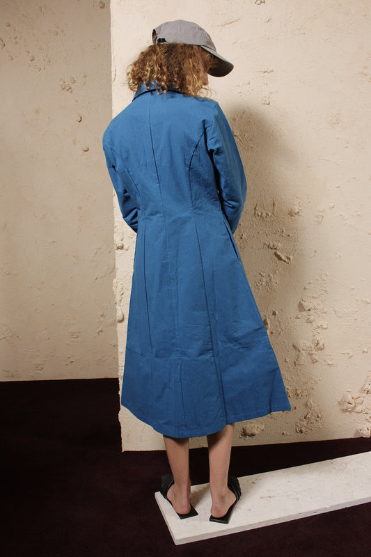 Wax Cotton Dress Uniform Blue