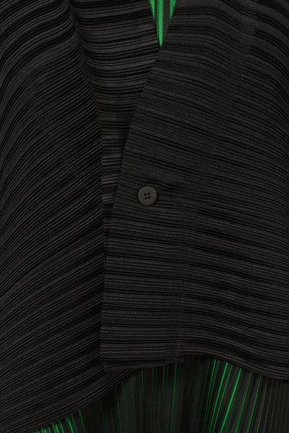 Draped Black Cardigan