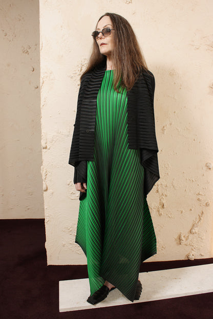 Draped Black Cardigan