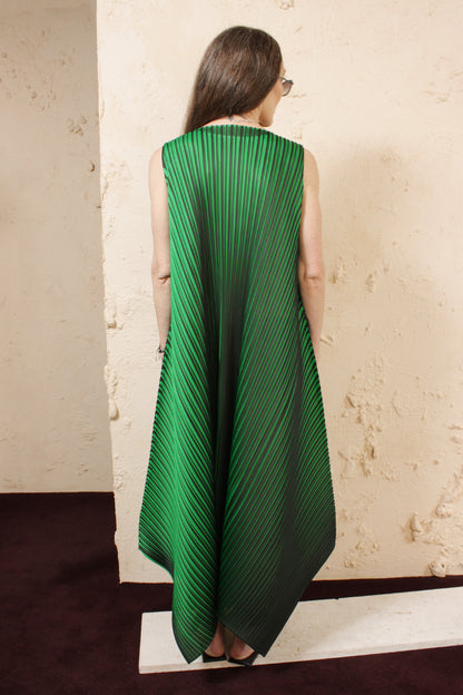 Green Bi Colour Dress