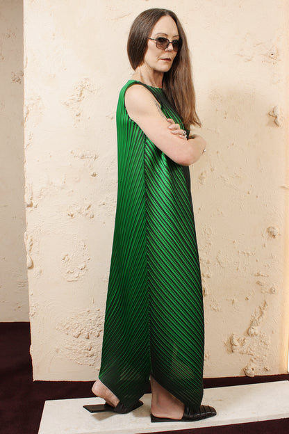 Green Bi Colour Dress