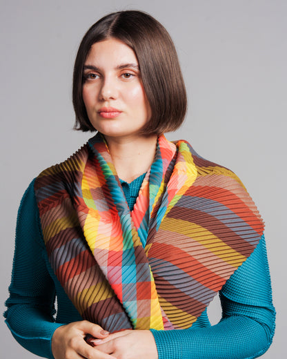 Yellow Check Stole