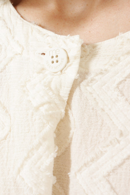 Giza Jacquared Oversized Top