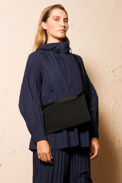 Pleated Bum Bag Black