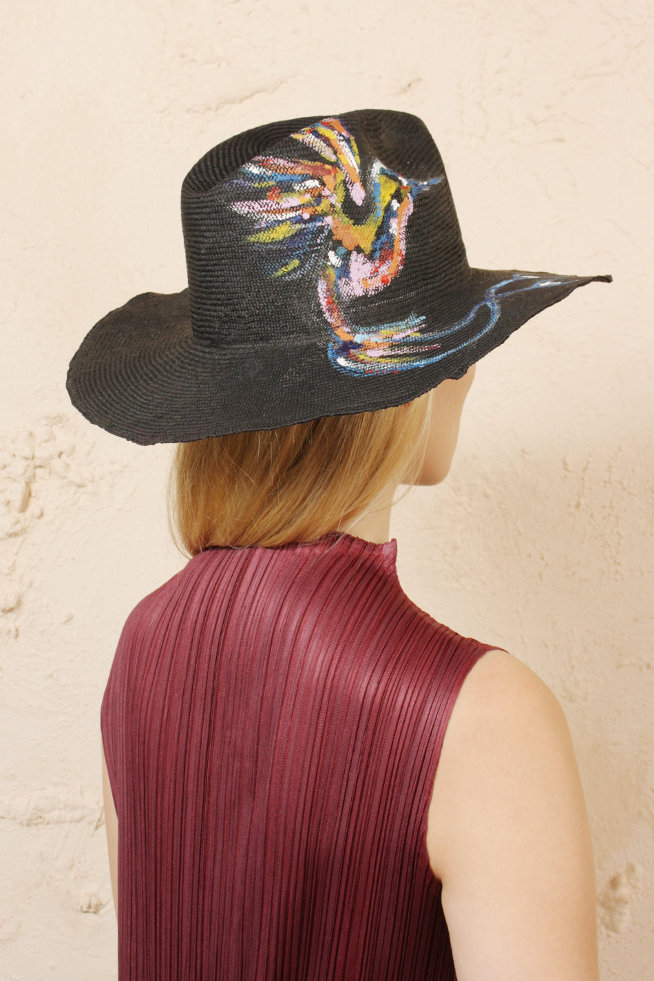 Norma Painted Cotton Hat