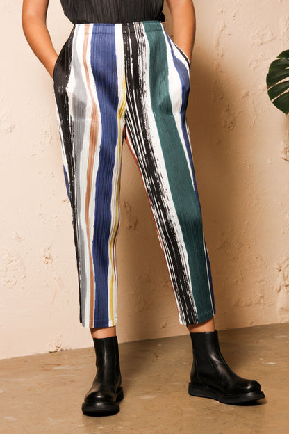 Abstract Striped Trouser