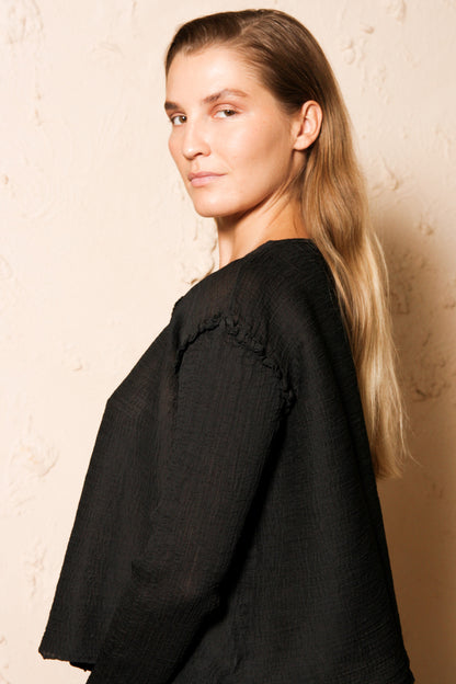 Crepe Blouse Black