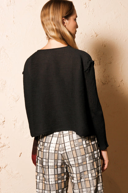 Crepe Blouse Black