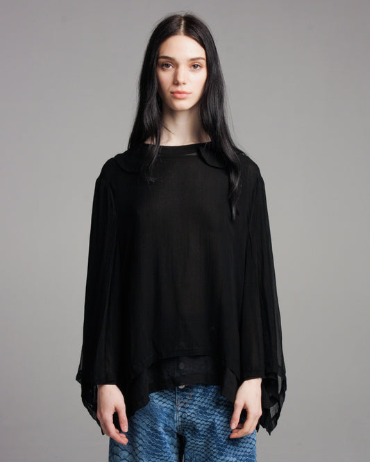 Black Full Sleeve Blouse