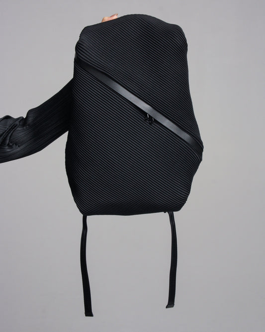 Diagonal Pleat Backpack