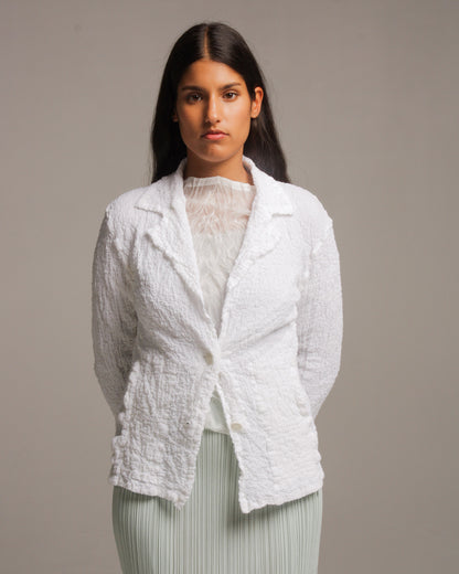White Cauliflower Blazer