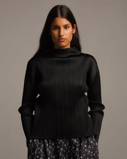 Black Classic Long Sleeve Top