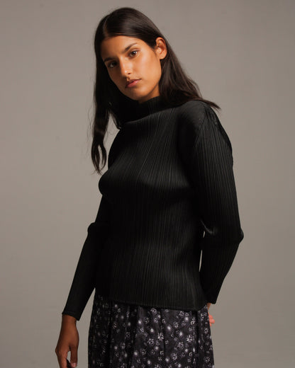 Black Classic Long Sleeve Top