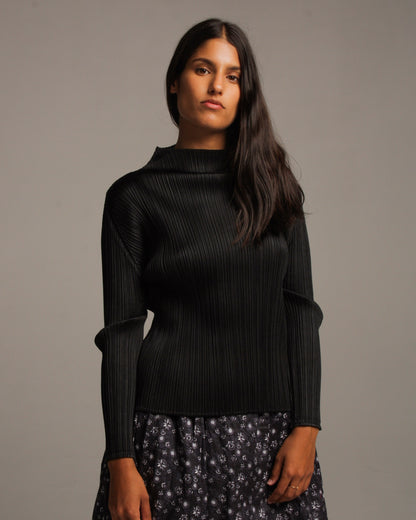 Black Classic Long Sleeve Top