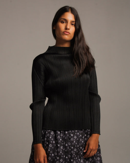 Black Classic Long Sleeve Top