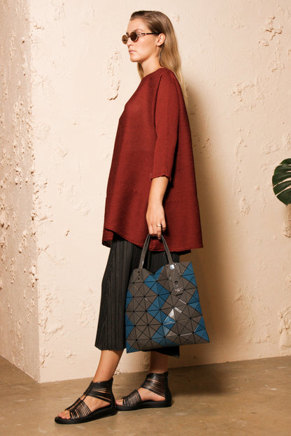 Lucent Zig Zag Tote Charcoal