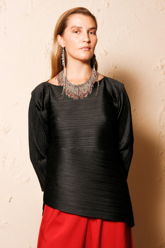 Horizontal Pleats Top