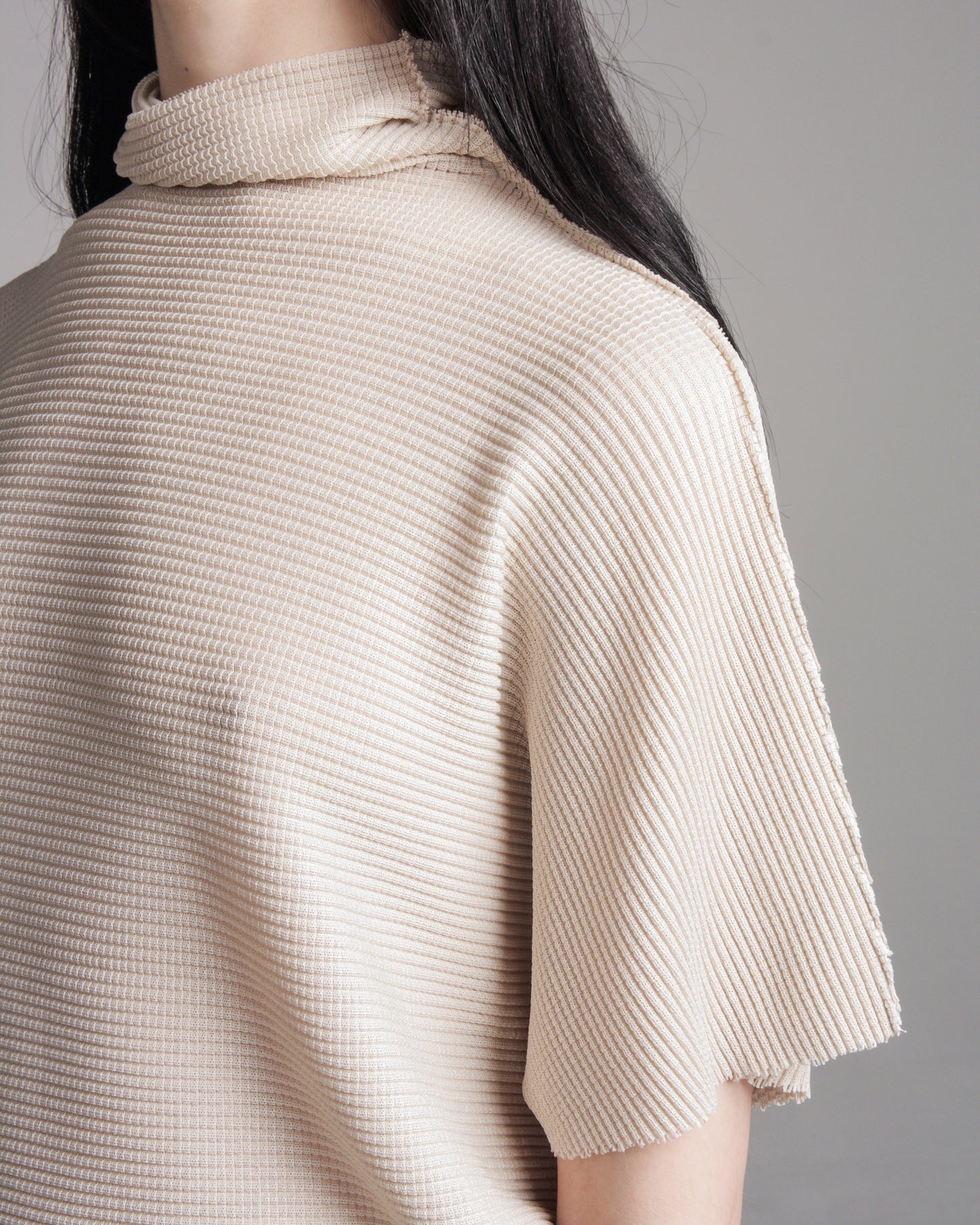 Ivory Dolman Knit Stretch Top