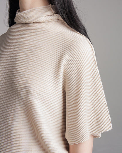 Ivory Dolman Knit Stretch Top