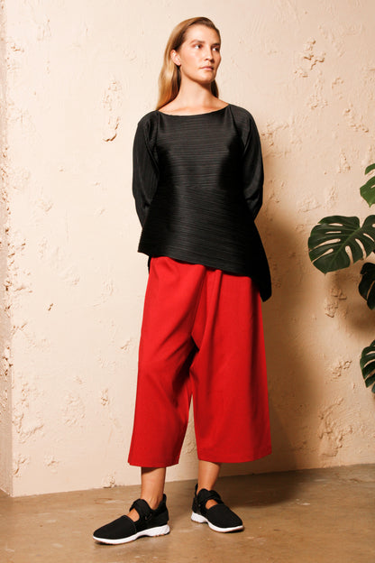 Horizontal Pleats Top