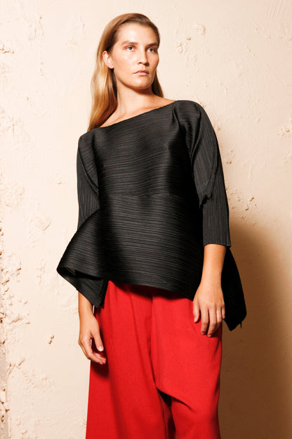 Horizontal Pleats Top