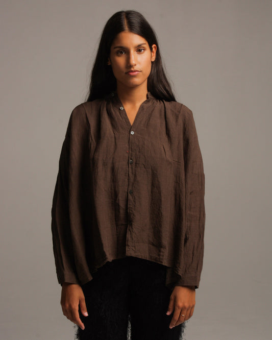 Brown Linen Shirt