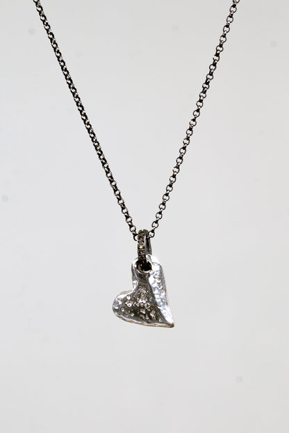 Heart Cognac Diamond Necklace