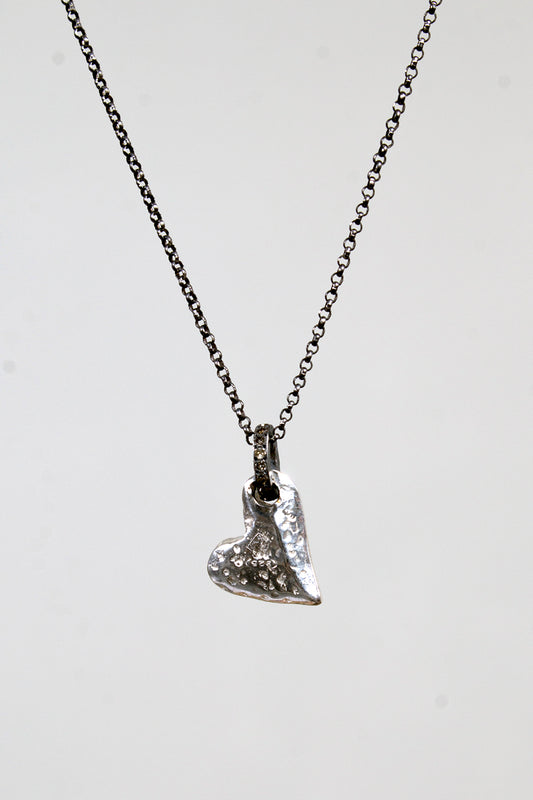 Heart Cognac Diamond Necklace