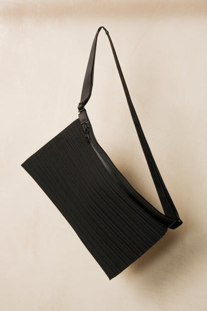 Pleated Bum Bag Black