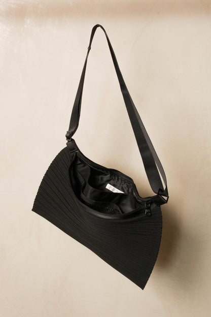Pleated Bum Bag Black