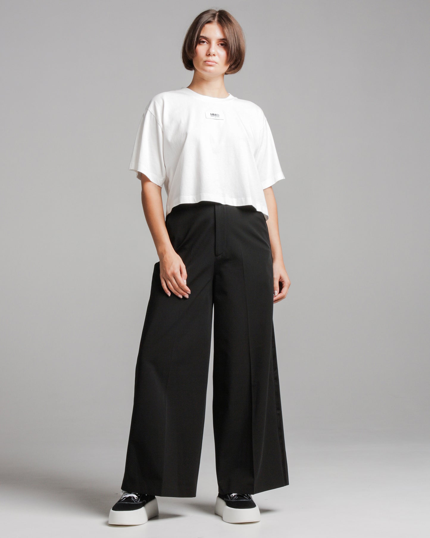 Wide Leg High-Waisted Trousers