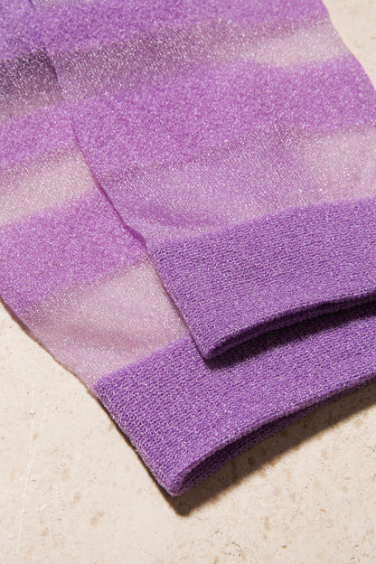 Purple Sheer Socks