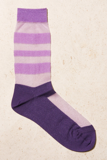 Purple Sheer Socks