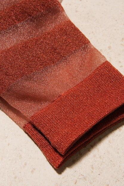 Brick Sheer Socks