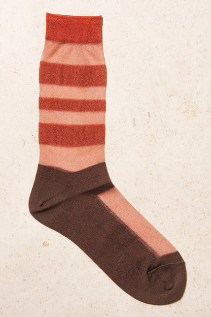 Brick Sheer Socks
