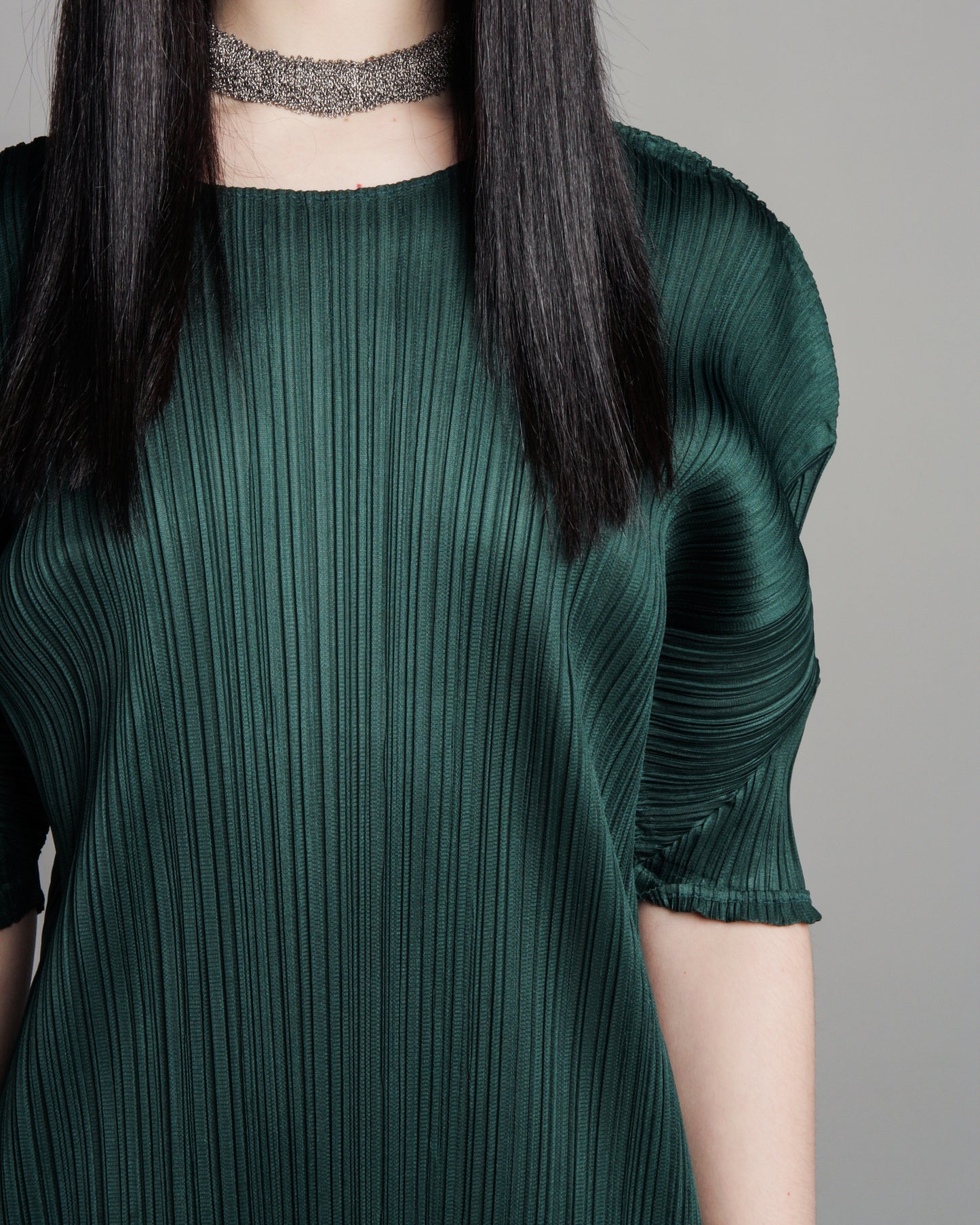 Green Mid Sleeve Dress